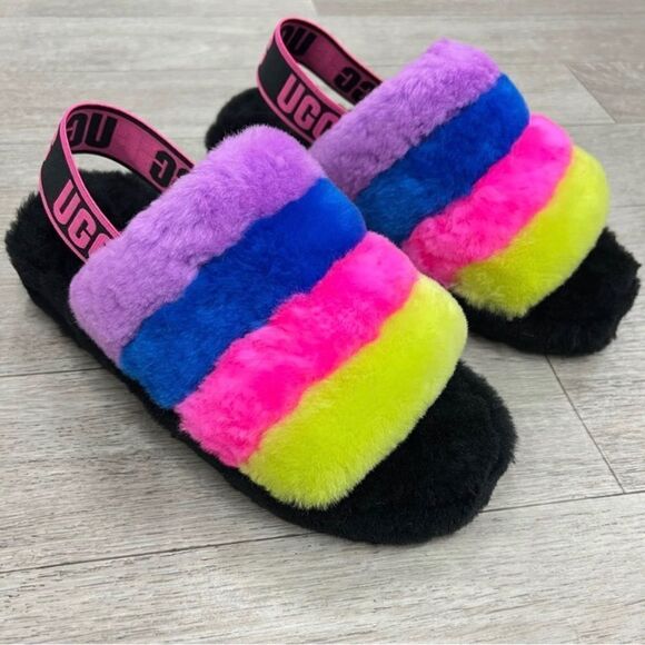 UGG Shoes - UGG fluffy yeah  slides
